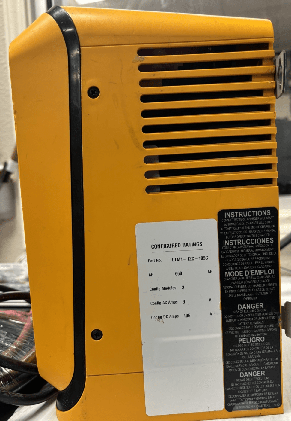 Forklift Battery Charger hawker ltm1-12c-105g - Thumbnail 2