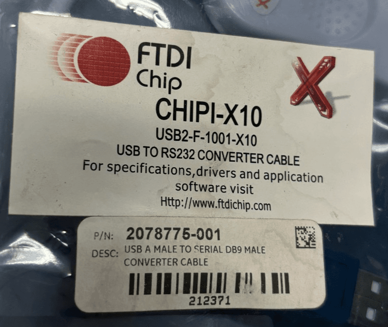 FTDI Chip CHIPI-X10 USB to RS232 Converter Cable, usb to rs232 converter cable - Thumbnail 2