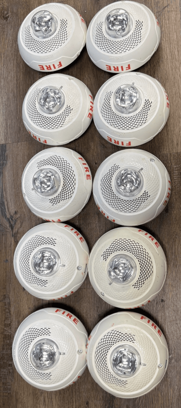 System Sensor SPSCWL-Series Indoor Speaker Ceiling-Mounted LED Strobe, "FIRE 10x - Image 1