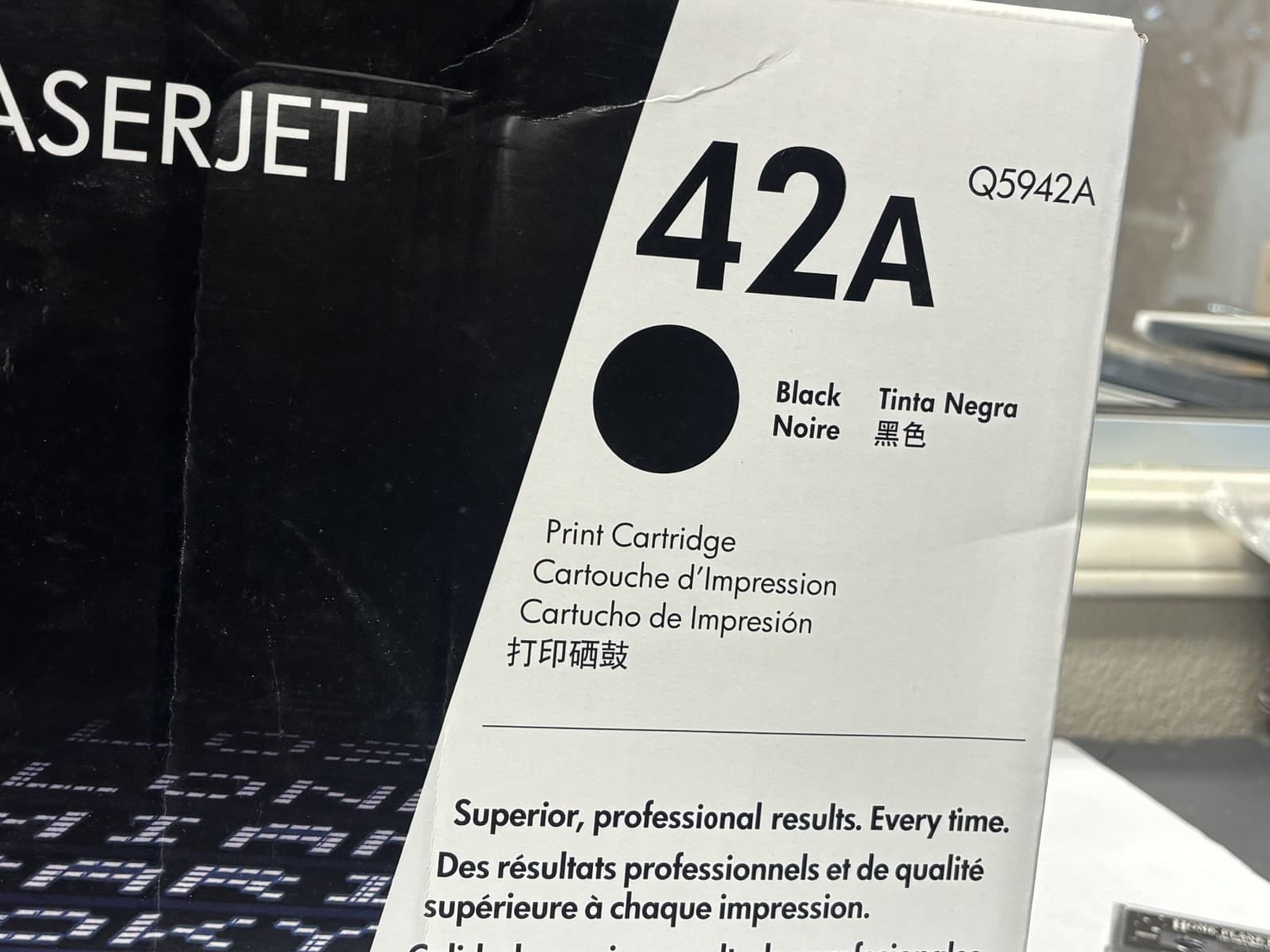 NEW HP 42A LaserJet Black Toner Cartridge Q5942A - Thumbnail 3