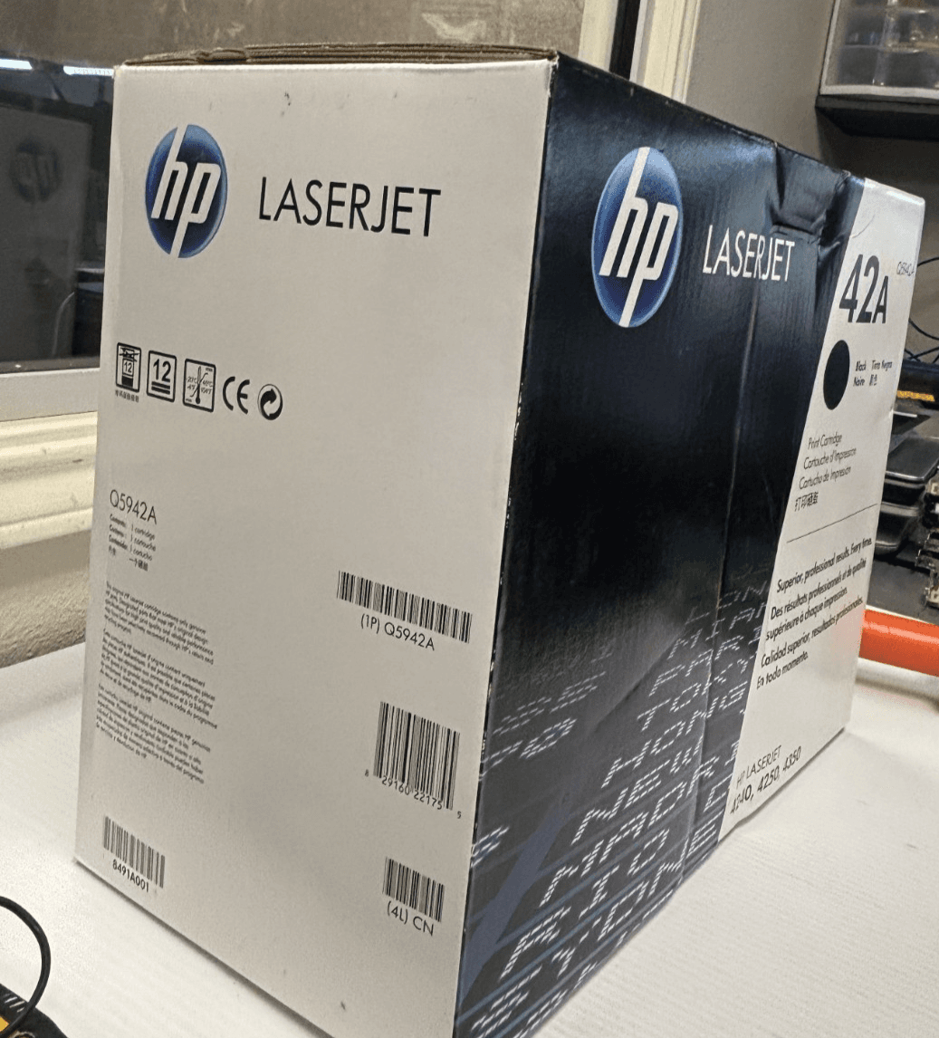 NEW HP 42A LaserJet Black Toner Cartridge Q5942A - Thumbnail 2