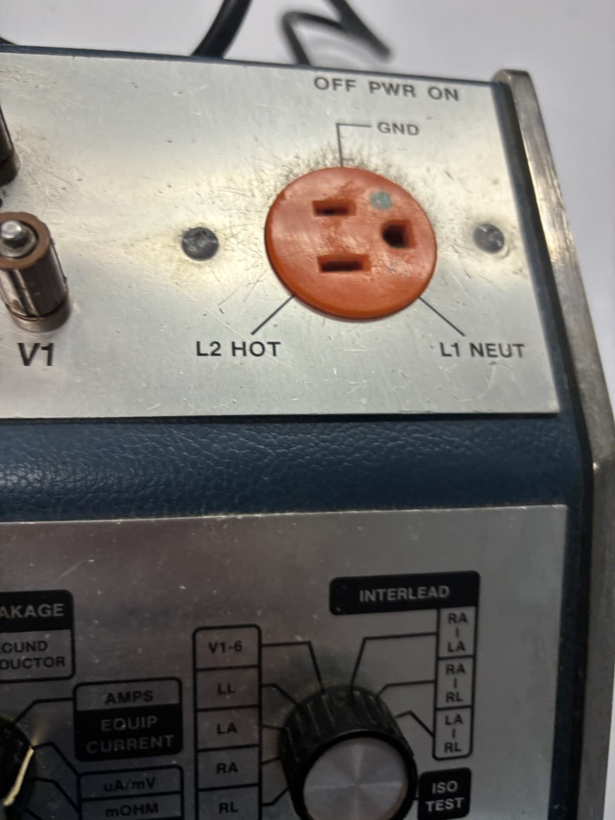 dynatech nevada 432d safety ecg leakage analyzer 220V outlet [3*B-21] - Thumbnail 3