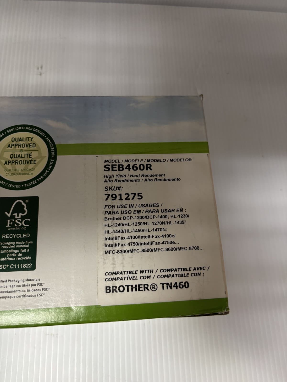 NEW Sustainable Earth Toner Cartridge SEB460R For Brother TN 460 - Thumbnail 3