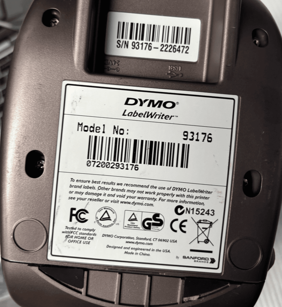 Dymo Thermal Label Writer 400 Turbo Inkless Heat Printer no power supply works - Thumbnail 4