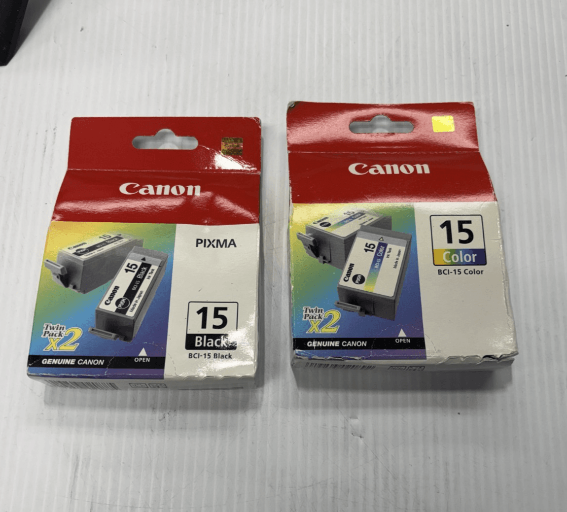Genuine Canon BCI-15 Twin Bundle Pack (Black & Color) EXPIRED *FREE SHIPPING* - Image 1