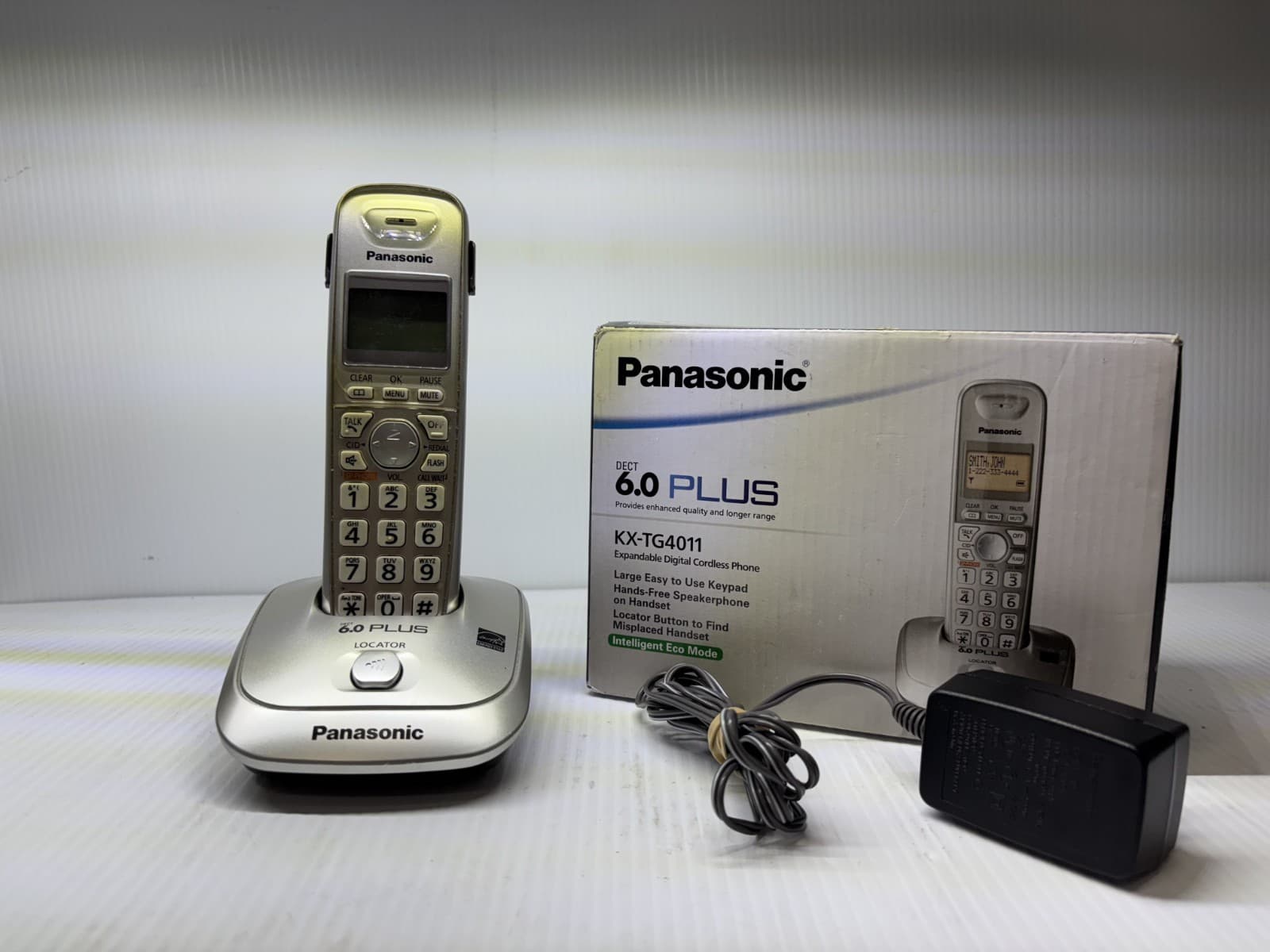 Panasonic Dect 6.0 Plus KX-TG4011 Expandable Digital Cordless Phone - Image 1