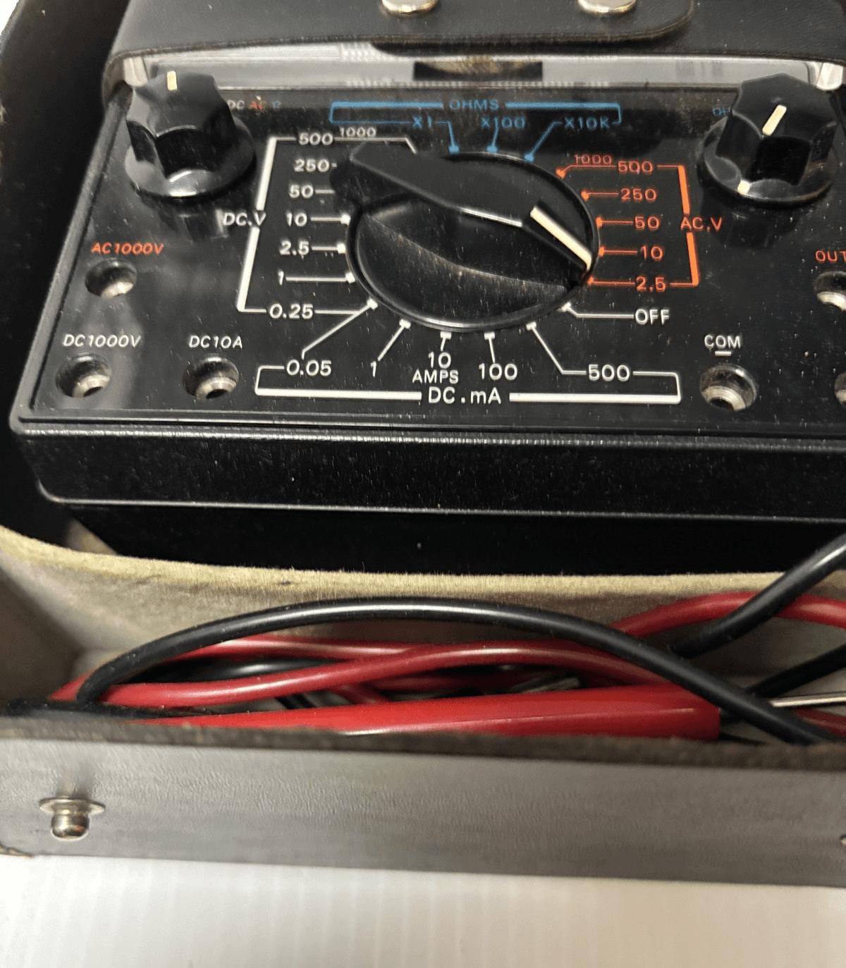 Vintage A.W. Sperry Instruments Model SP-140 Multi Tester With Case And Box - Thumbnail 6