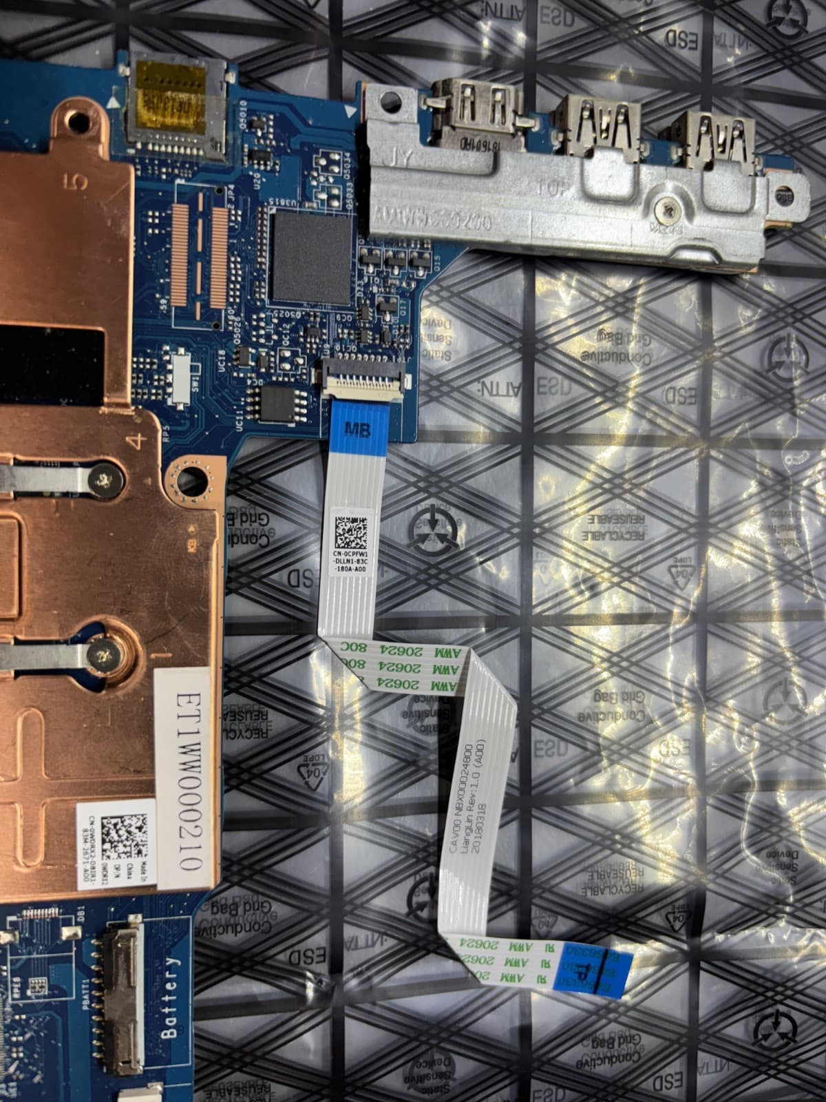 Dell Latitude 3180 Laptop Motherboard Pentium N4200 1.10GHz 4GB RAM - Thumbnail 5