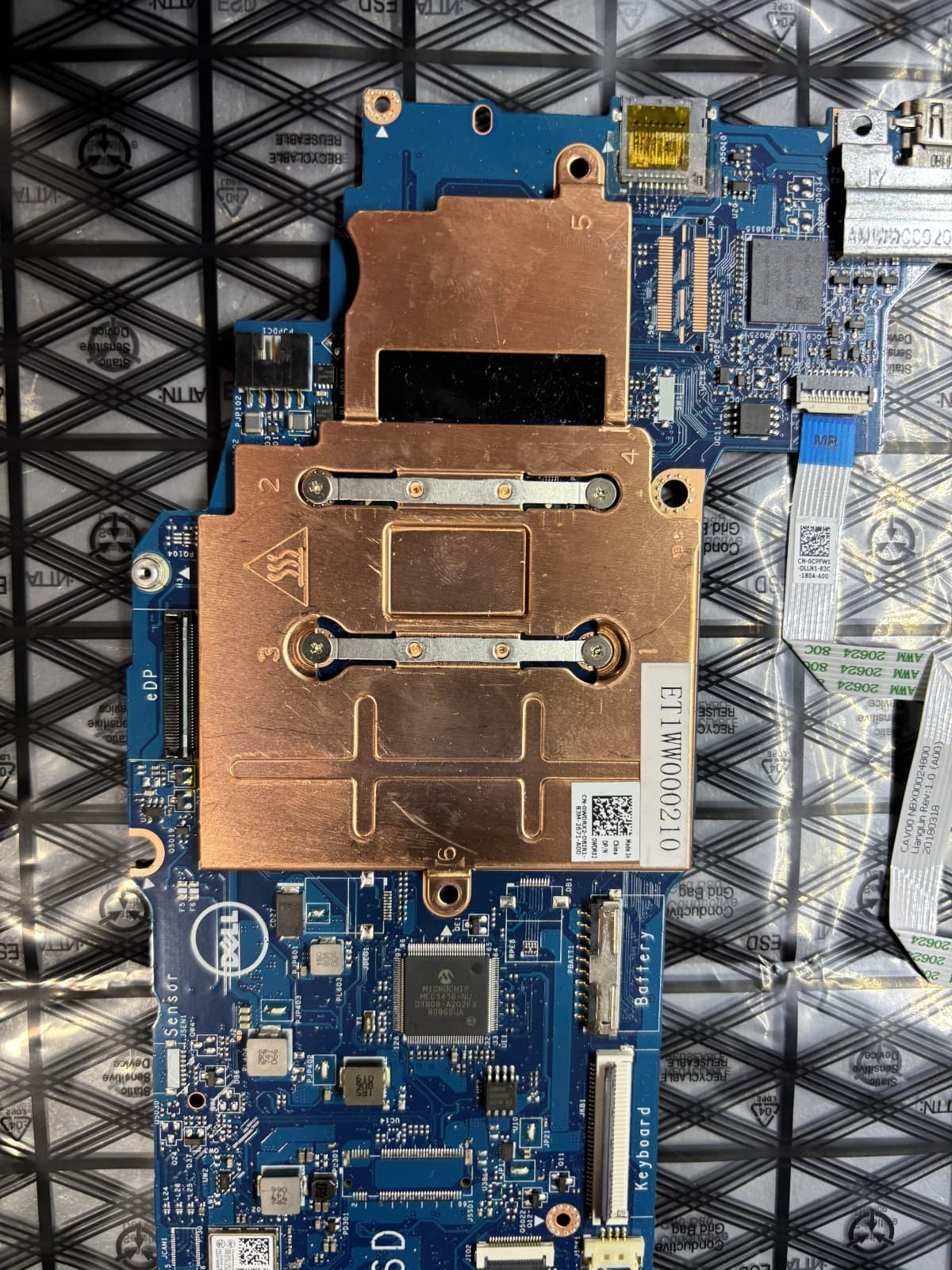 Dell Latitude 3180 Laptop Motherboard Pentium N4200 1.10GHz 4GB RAM - Thumbnail 2