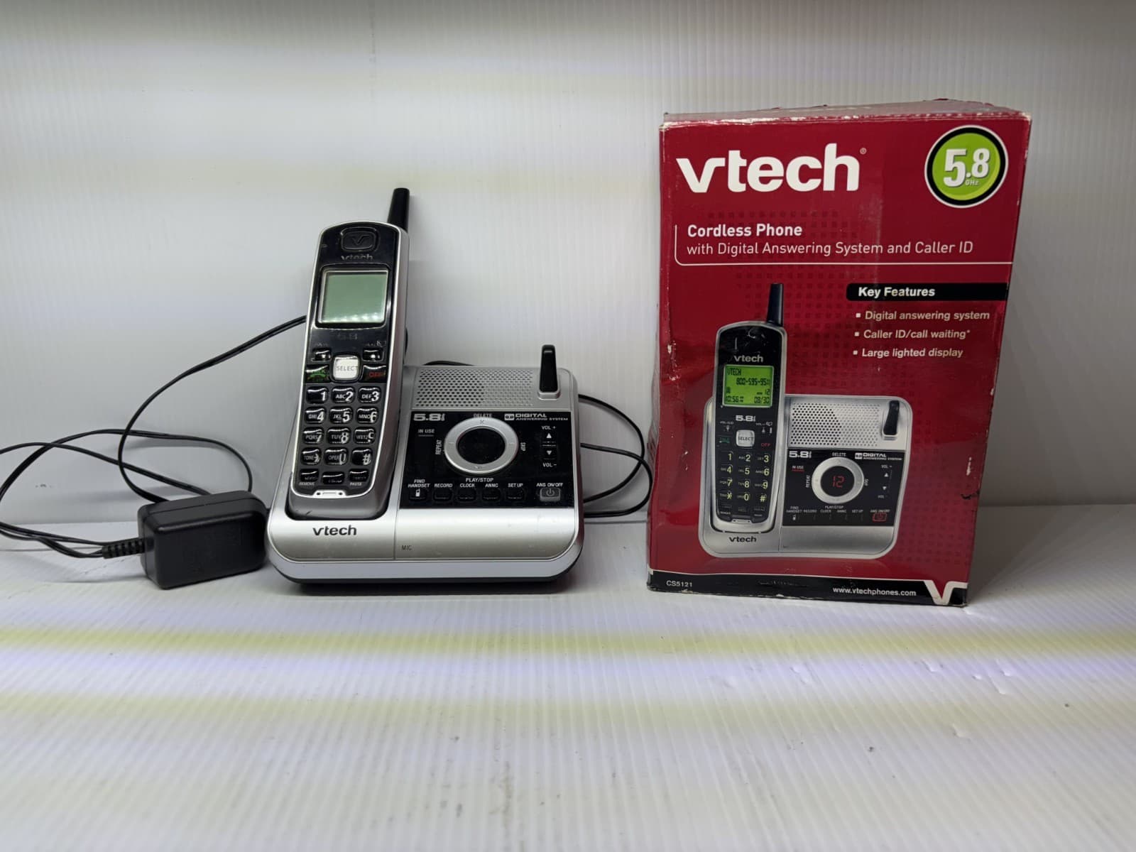 New VTech 5.8GHz Cordless Phone CS5121 With Digital Answering System Caller ID - Image 1