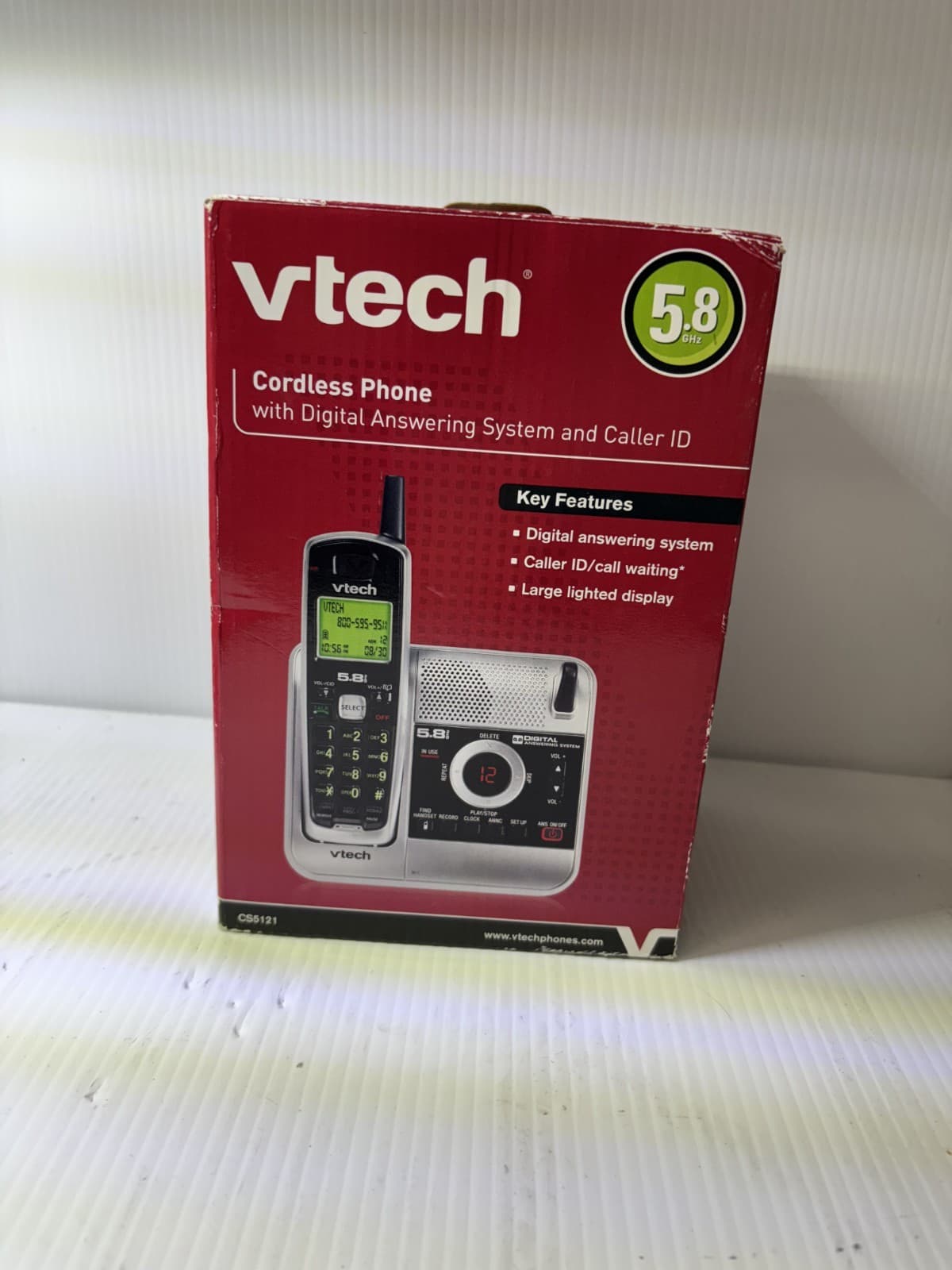 New VTech 5.8GHz Cordless Phone CS5121 With Digital Answering System Caller ID - Thumbnail 5