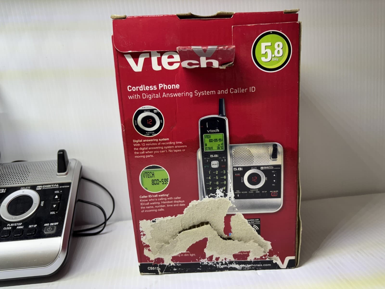 New VTech 5.8GHz Cordless Phone CS5121 With Digital Answering System Caller ID - Thumbnail 6