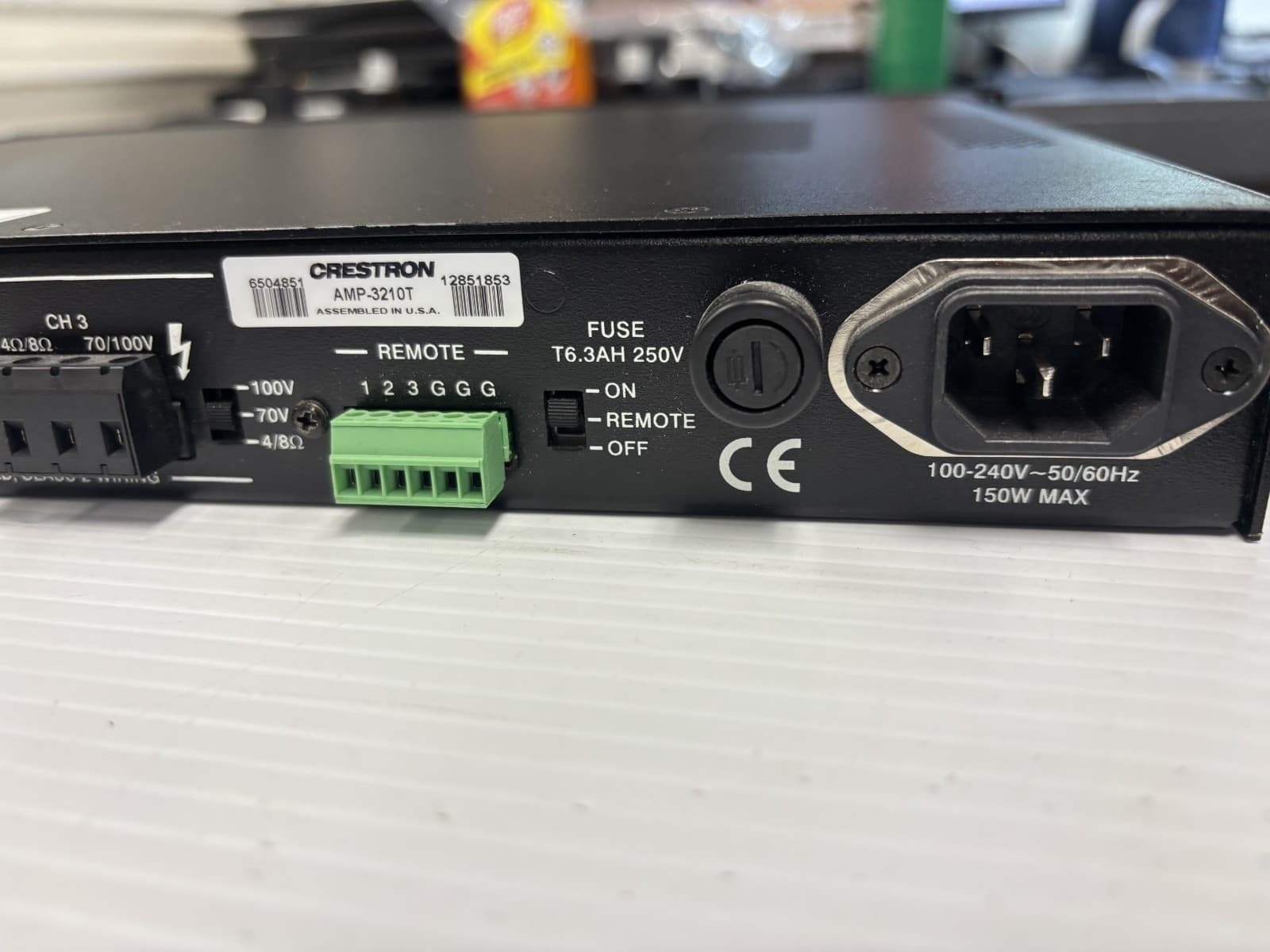 Crestron AMP-3210T Commercial Power Amplifier 3 Channel High Performance Audio - Thumbnail 9