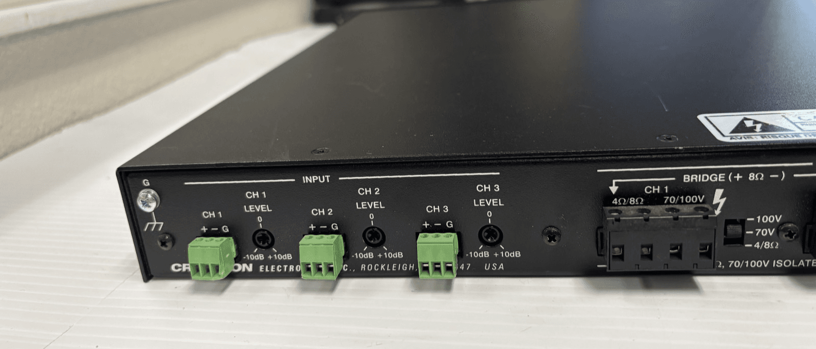 Crestron AMP-3210T Commercial Power Amplifier 3 Channel High Performance Audio - Thumbnail 8