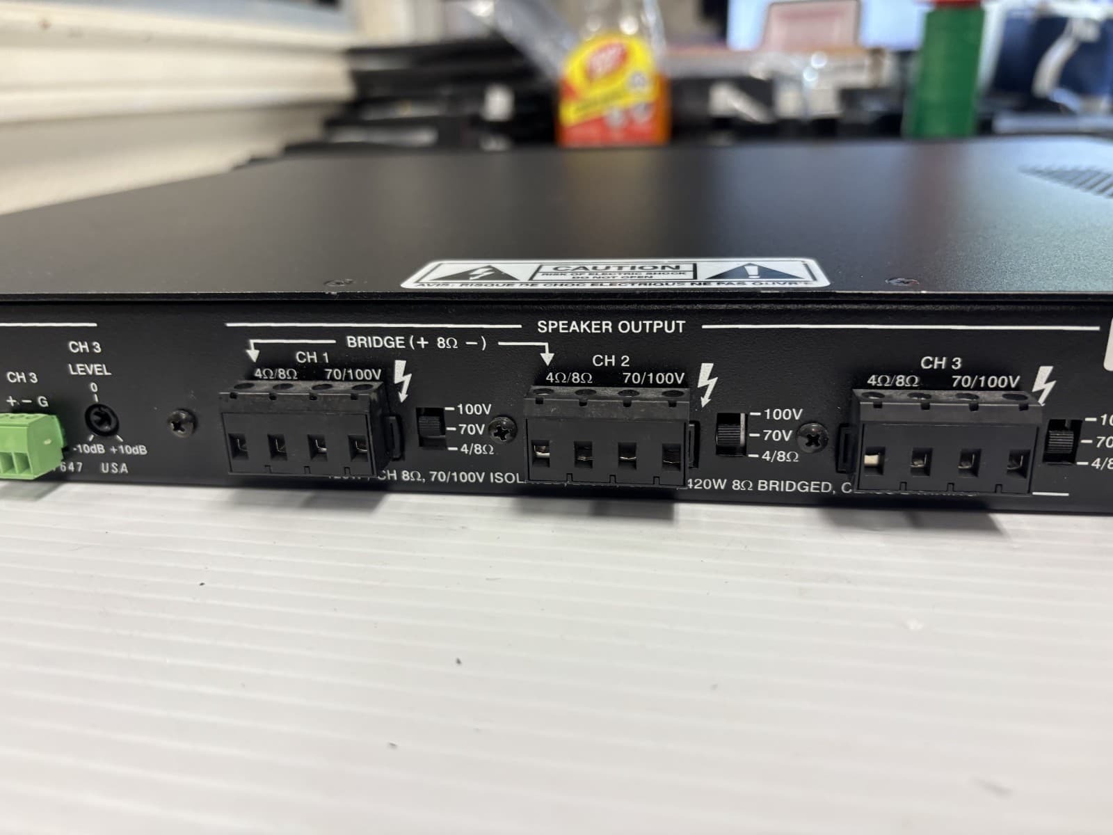 Crestron AMP-3210T Commercial Power Amplifier 3 Channel High Performance Audio - Thumbnail 10