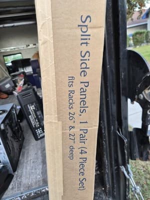 New 4-Piece Middle Atlantic SPN-44-267 Universal 44 RU Side Panels 26-27" Deep - Thumbnail 2