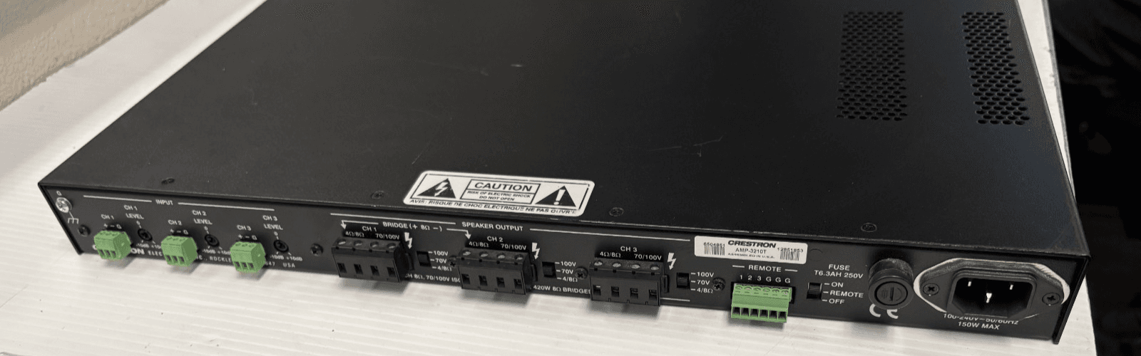 Crestron AMP-3210T Commercial Power Amplifier 3 Channel High Performance Audio - Thumbnail 7