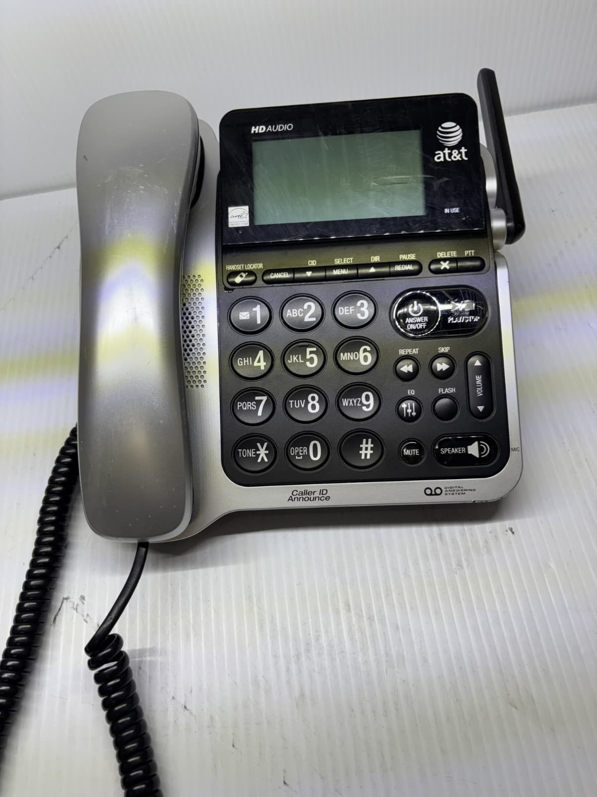 AT&T HD Audio Digital Answering System 4H20 Caller ID Announce Telephone, Tested - Thumbnail 7