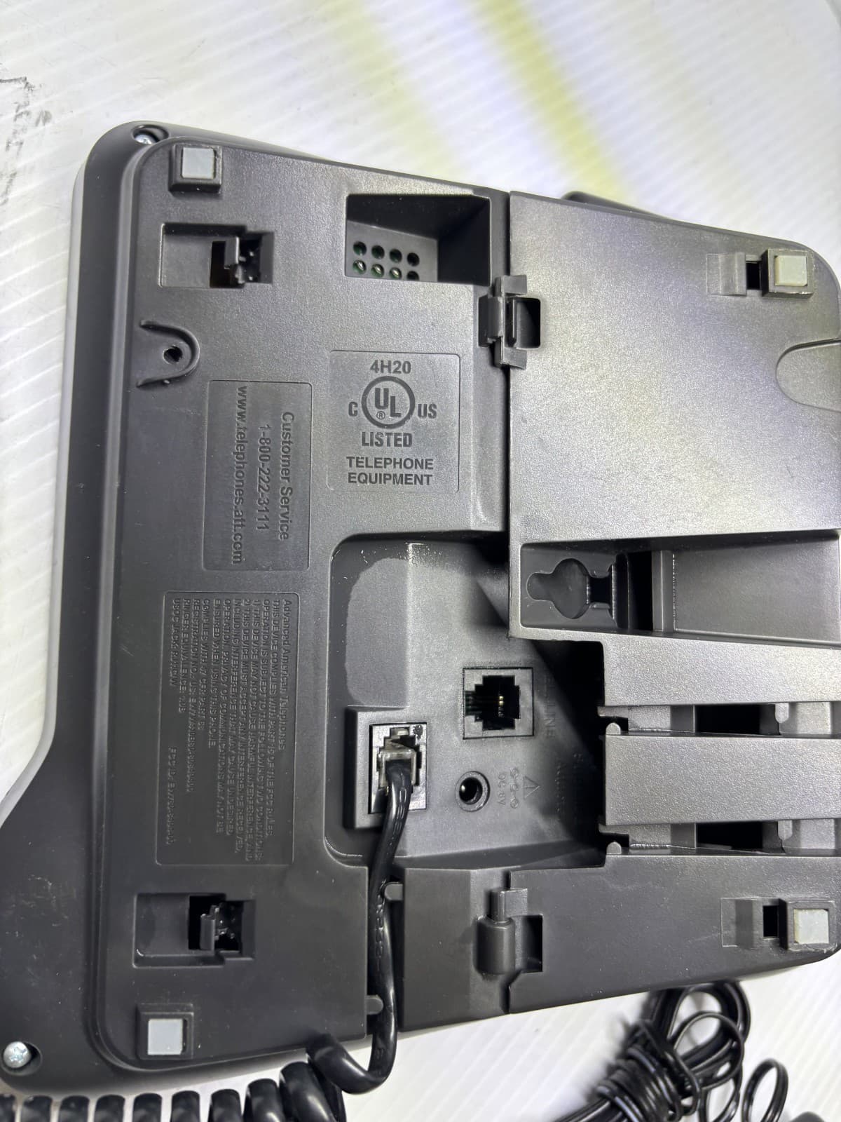 AT&T HD Audio Digital Answering System 4H20 Caller ID Announce Telephone, Tested - Thumbnail 6