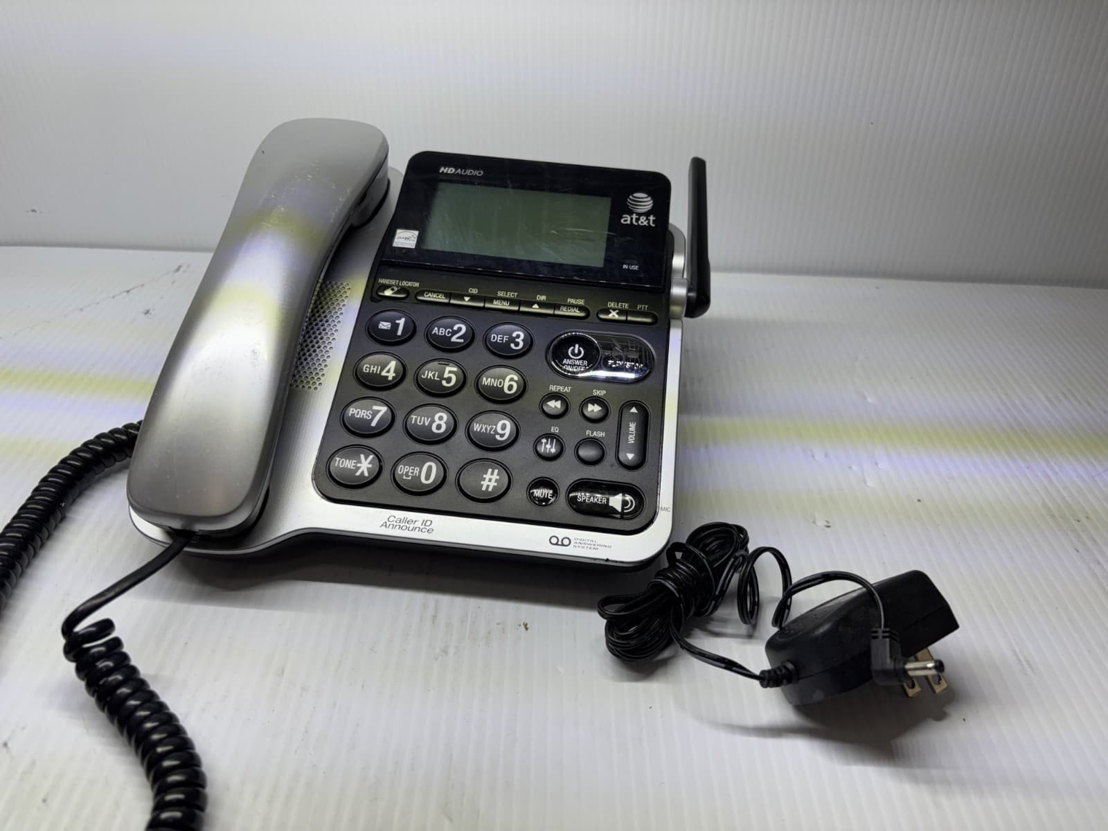 AT&T HD Audio Digital Answering System 4H20 Caller ID Announce Telephone, Tested - Thumbnail 5