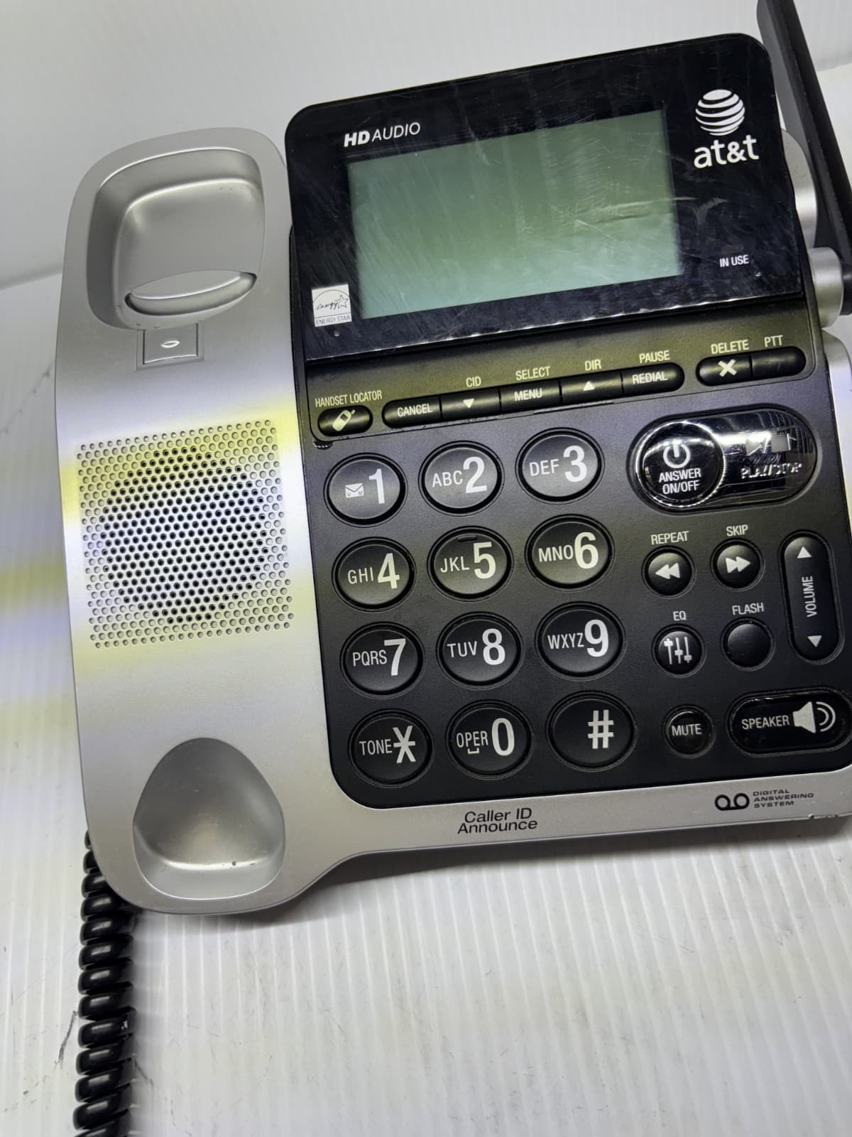 AT&T HD Audio Digital Answering System 4H20 Caller ID Announce Telephone, Tested - Thumbnail 3