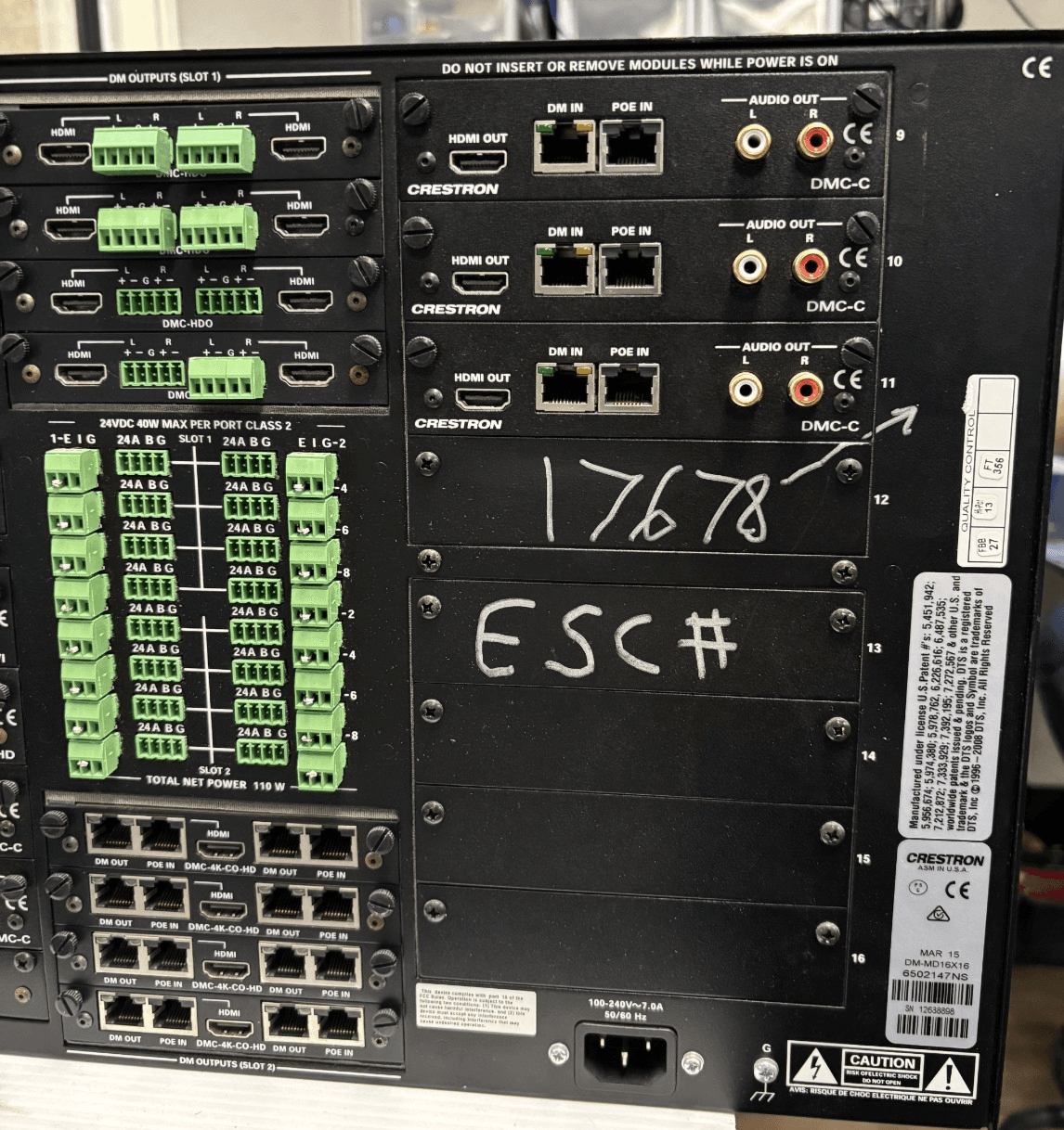 Crestron DM-MD16x16 - Thumbnail 5