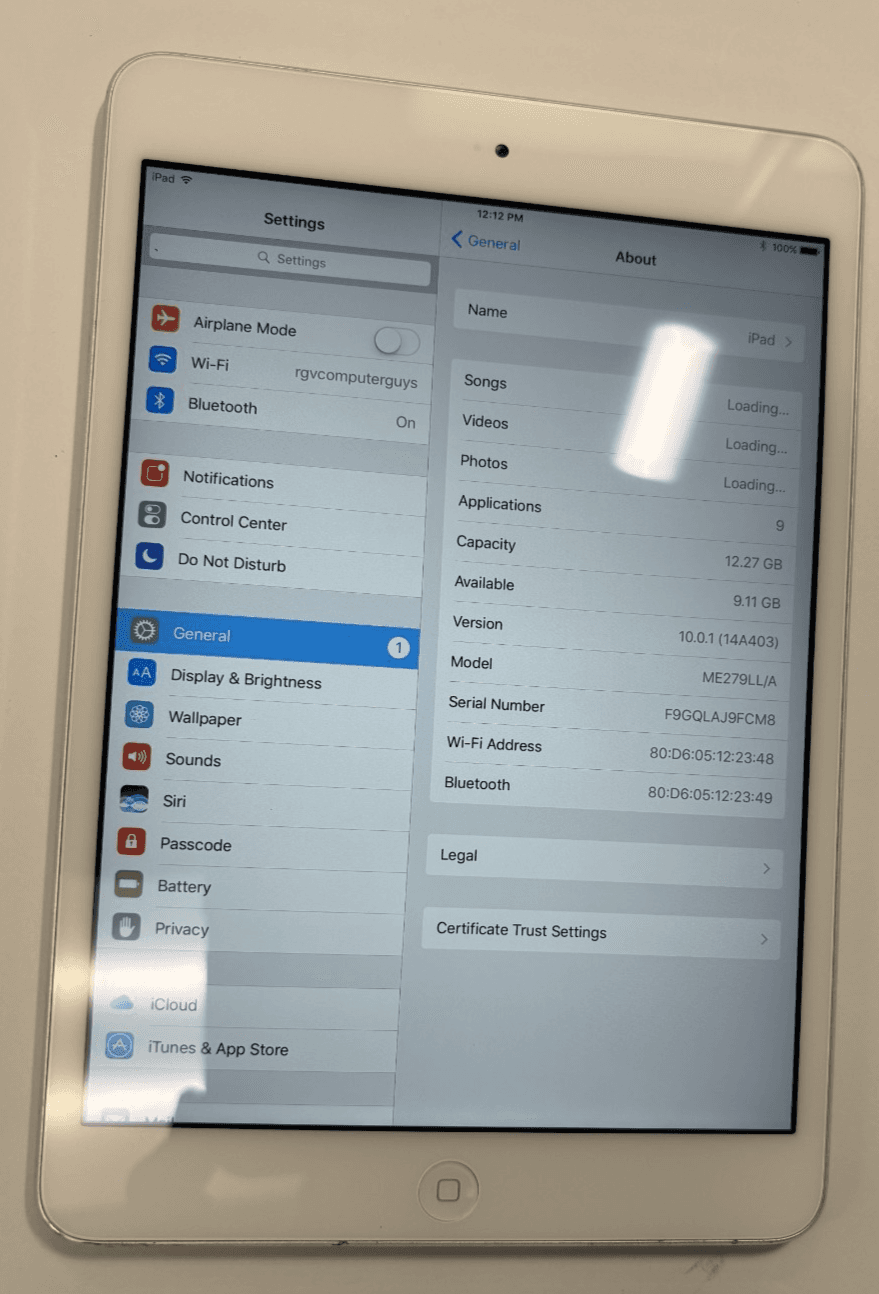 Apple iPad Mini 2 16GB Space Gray WiFi - Good Condition a1489 - Thumbnail 2