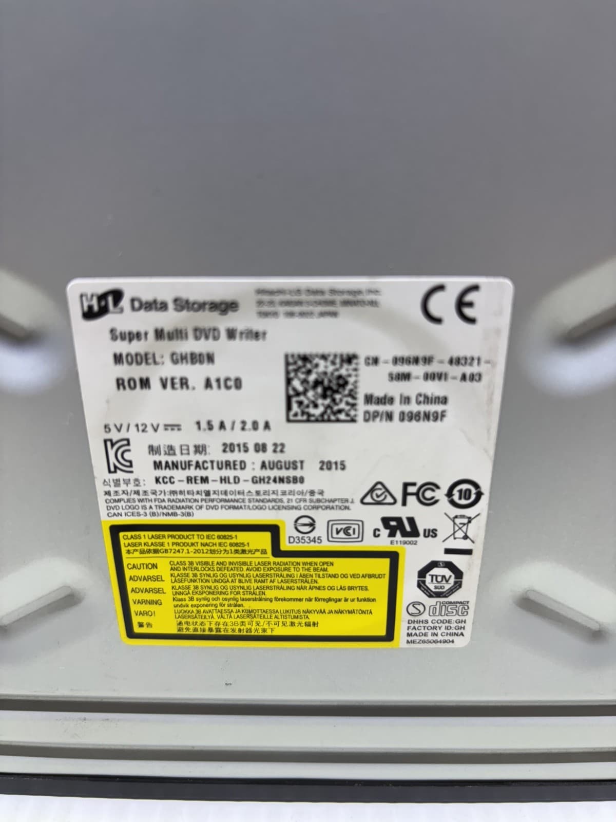 Hl Data Storage Super Multi DVD+RW Writer Burner Internal Drive GHB0N - Thumbnail 3