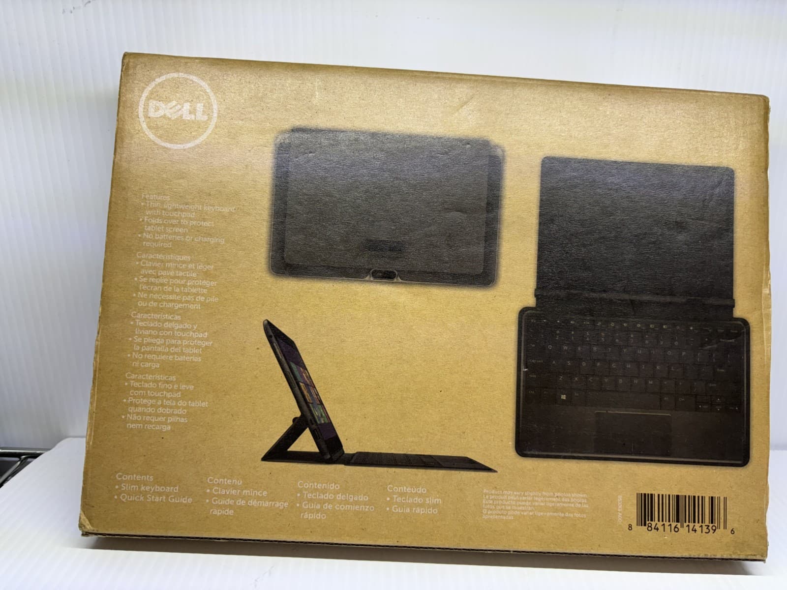 Genuine Dell Venue 11 Pro 5130 7130 7139 7140 Slim Tablet Keyboard 0MDKRK - Thumbnail 6
