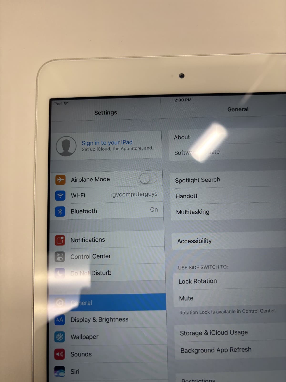 Apple iPad Mini 2 16GB silver WiFi - a1489 - Image 1