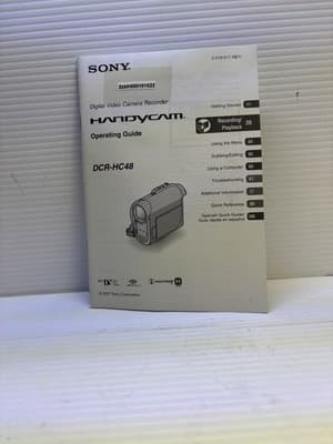 Sony NTSC 1MP MiniDV Handycam Camcorder 25x Zoom Video Transfer - VGC (DCR-HC48) - Thumbnail 7