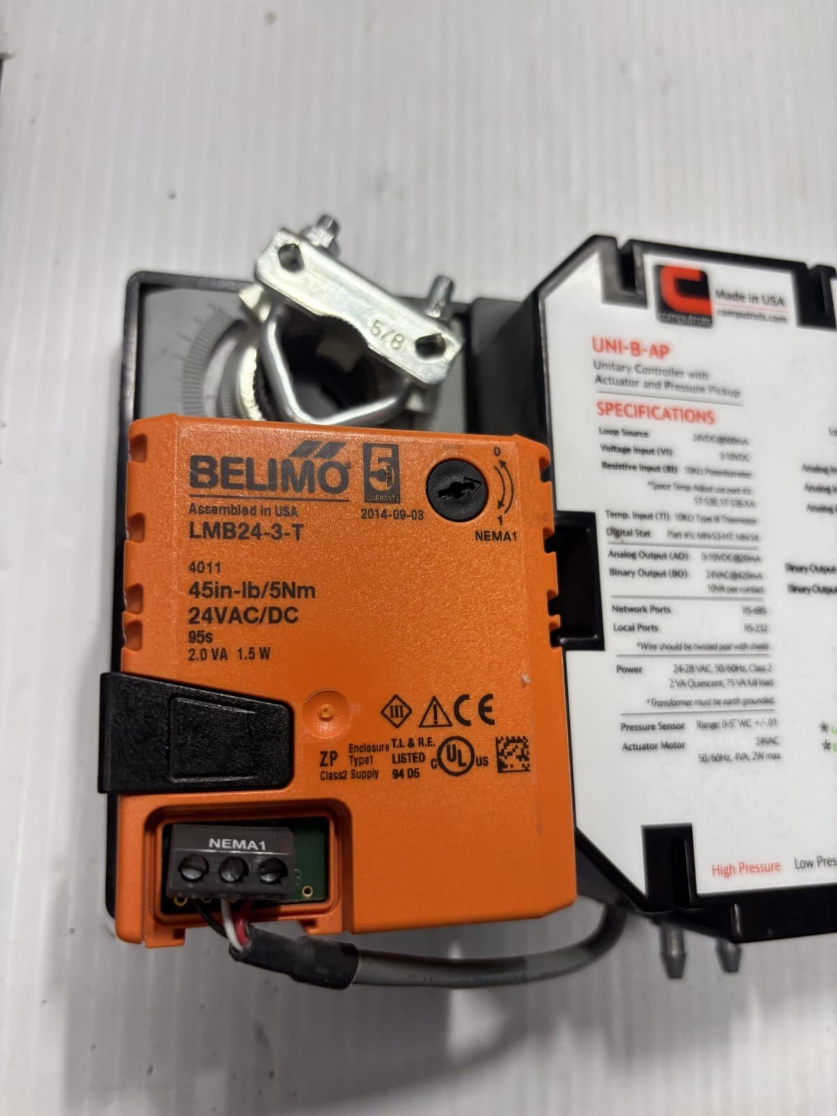 Circon VAV-332-IMV Controller, Belimo LMB24-3-T Actuator - UNTESTED - Thumbnail 5