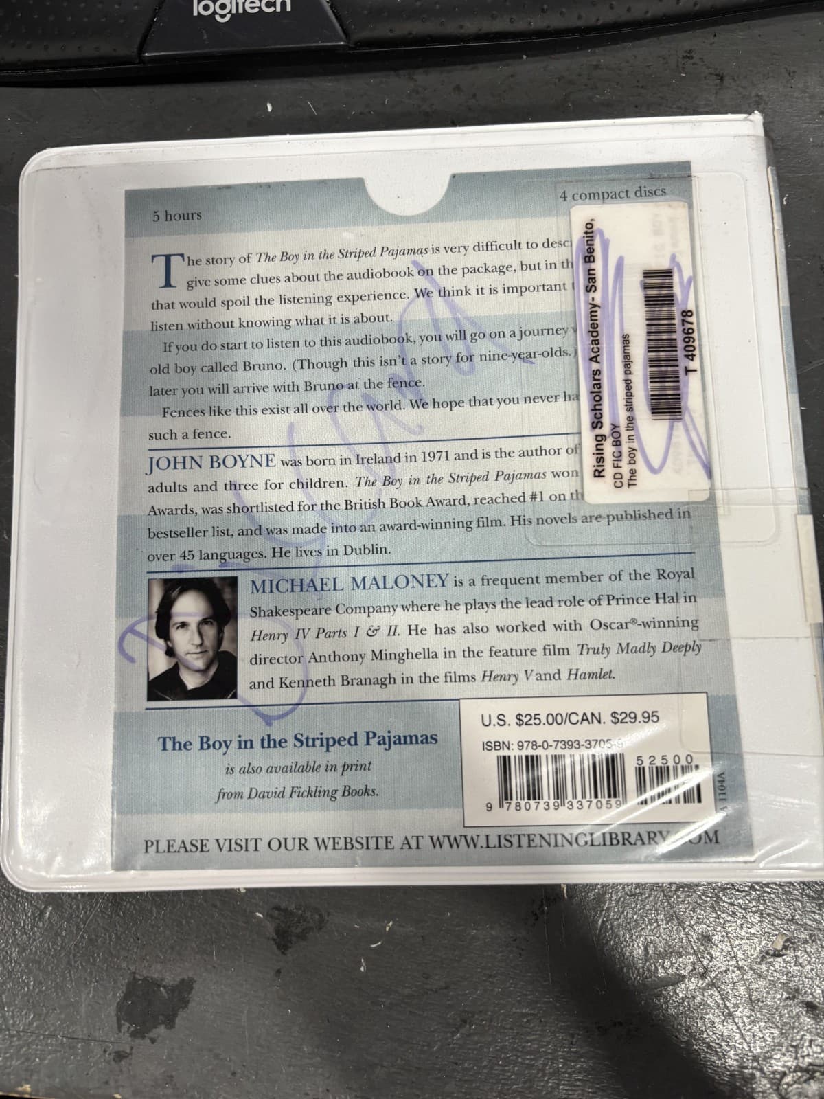 The Boy in the Striped Pyjamas by John Boyne Audio CD Book - Thumbnail 2