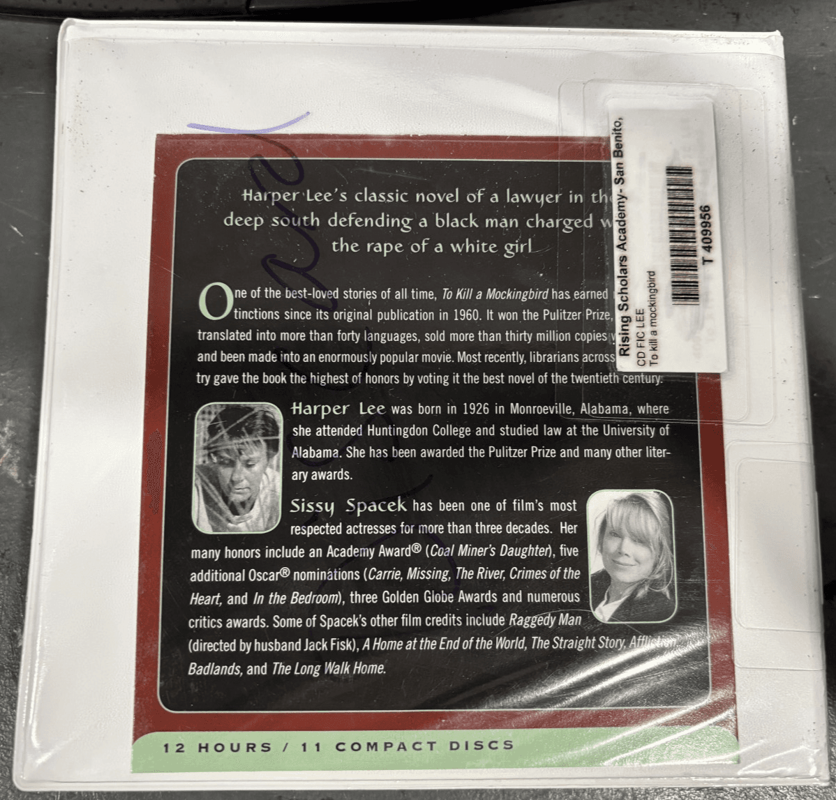 To Kill a Mockingbird by Harper Lee (11 discs) (CD, Unabridged) -Audiobooks - Thumbnail 2