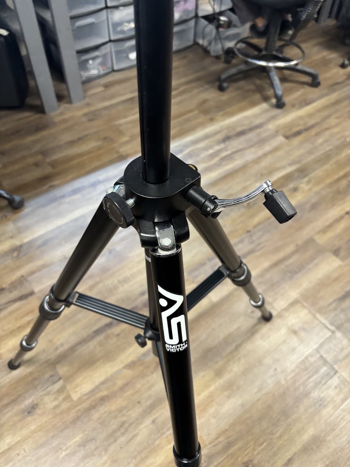 Smith Victor 5ft Photography Light Stand Tripod Black 3 Sections - Thumbnail 7