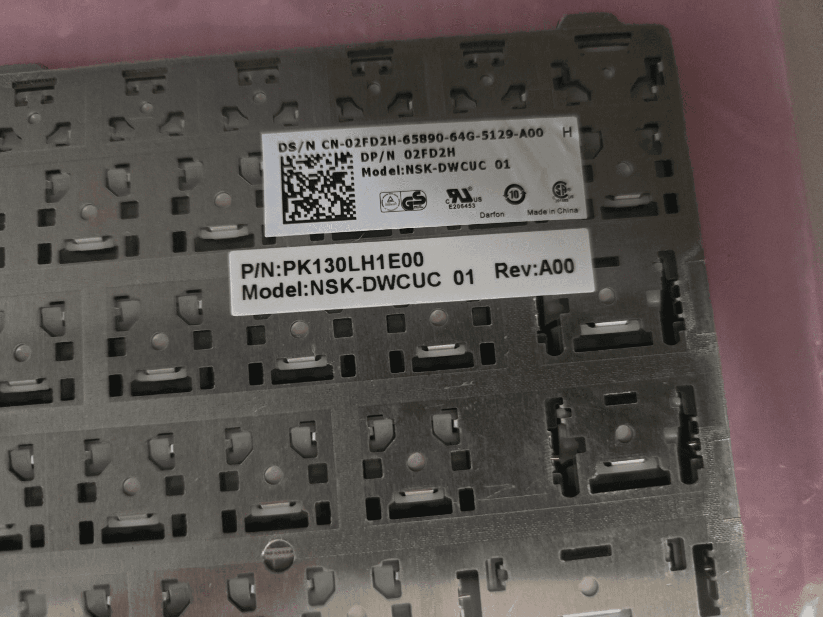 Genuine Dell Latitude E5530 - 15.6 in. Black US QWERTY Keyboard - 2FD2H 02FD2H - Thumbnail 3