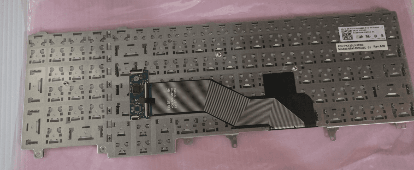 Genuine Dell Latitude E5530 - 15.6 in. Black US QWERTY Keyboard - 2FD2H 02FD2H - Thumbnail 2