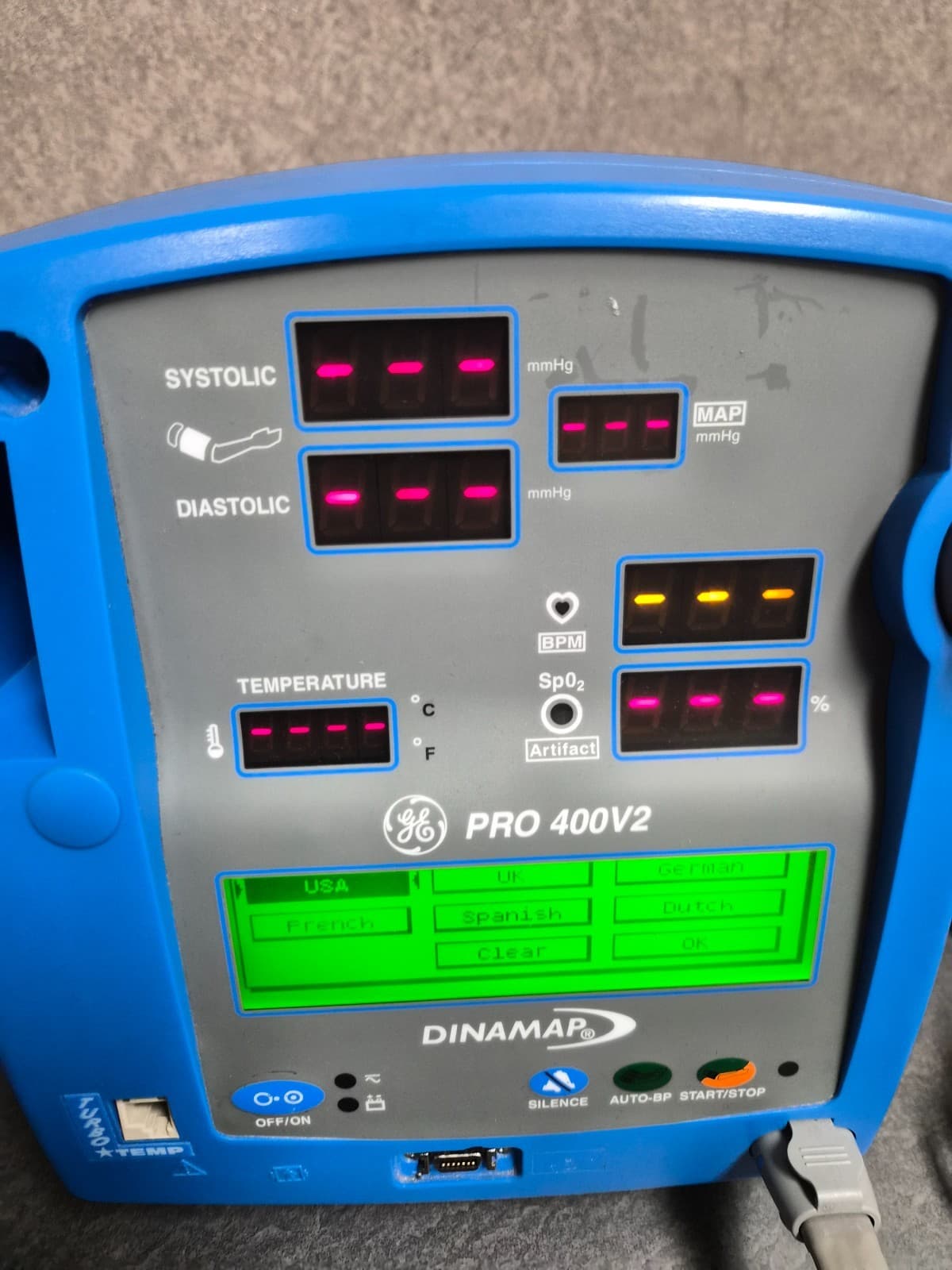 GE Dinamap Pro 400V2 Vital Signs Monitor - Thumbnail 5