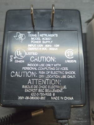 Texas Instruments AC 9201 Adapter Power Supply Cable w/ Box - Thumbnail 3