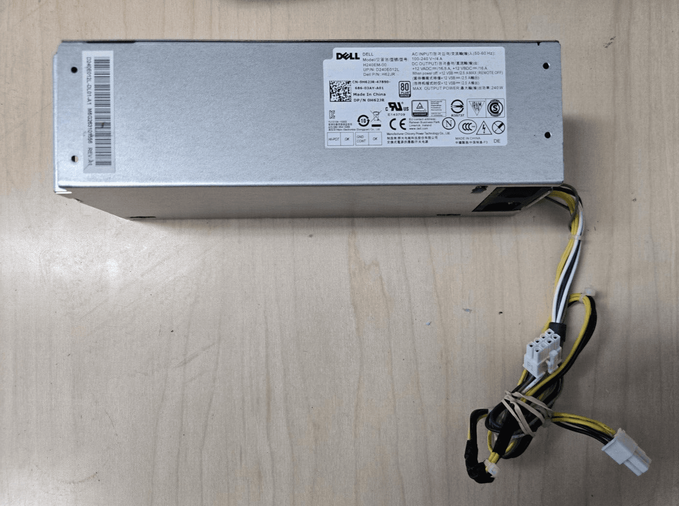Dell 240W Power Supply L240NM-00 L240EM-00 B240-EM-00 H240M-00 D240-EM-00 H62JR - Image 1