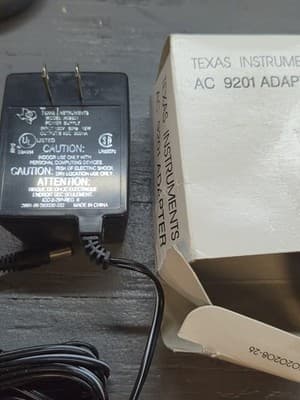 Texas Instruments AC 9201 Adapter Power Supply Cable w/ Box - Image 1