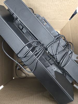 Lot of 10 Genuine Dell AX510 Ultrasharp Monitor Speaker Sound Bar + AC Adapter - Image 1