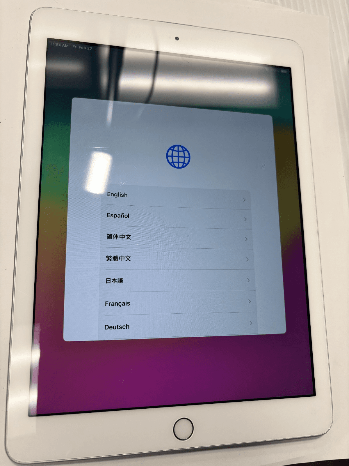 Apple iPad 6th Gen A1893 9.7" Wi-Fi Tablet Silver - Tested & Working - Image 1