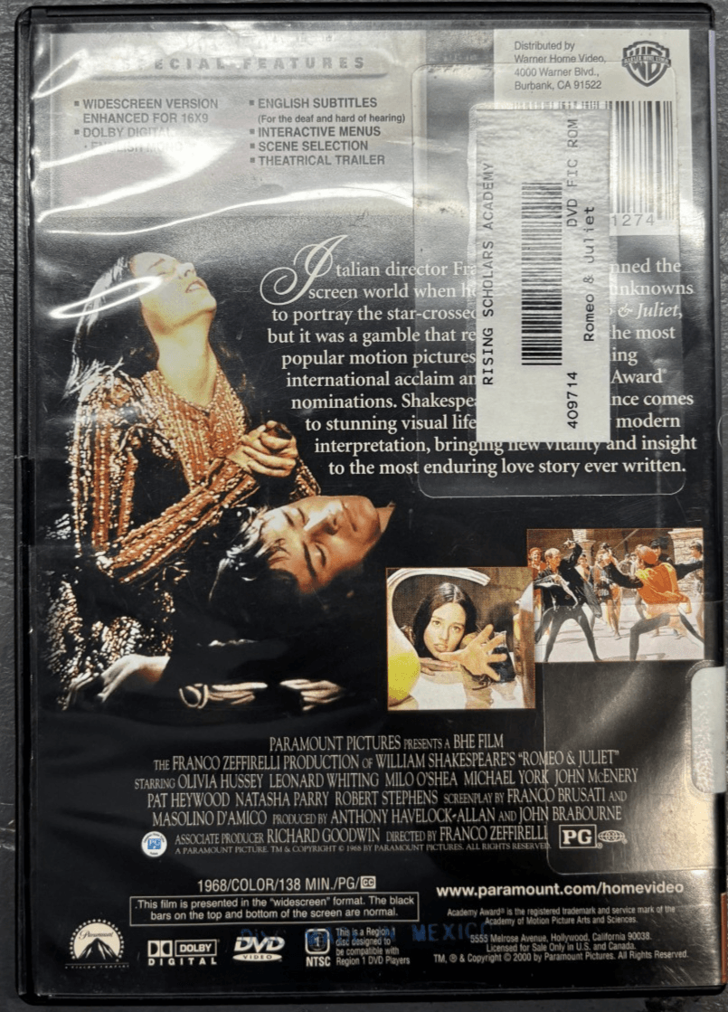 Romeo and Juliet (DVD, 2000, Checkpoint) - Thumbnail 2