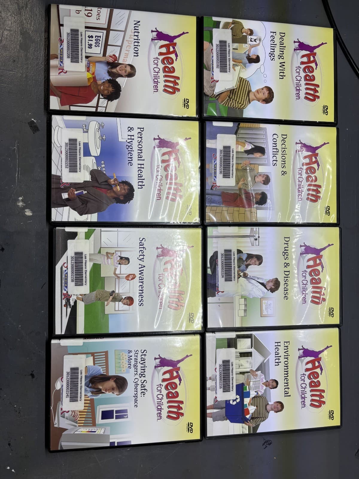 Schlessinger Media DVD Lot of 8 HEALTH For Children Homeschool - Image 1