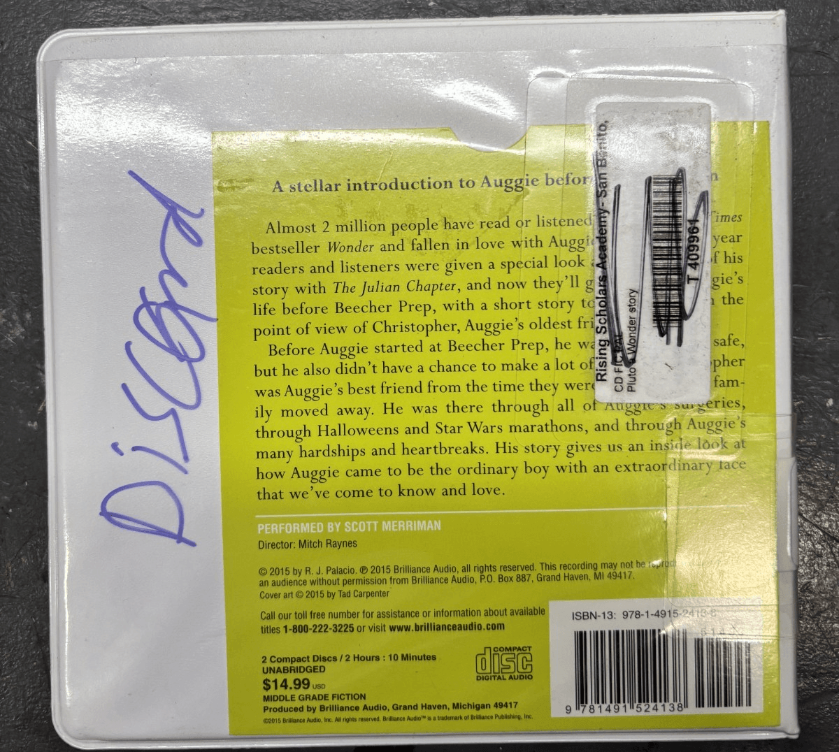 Auggie and Me audiobook with The Julian Chapter and Pluto Audiobooks - Thumbnail 5