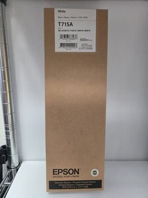 Epson T715A White Ink Cartridge 600 ML SC-S70670 Expired 2020 - Image 1