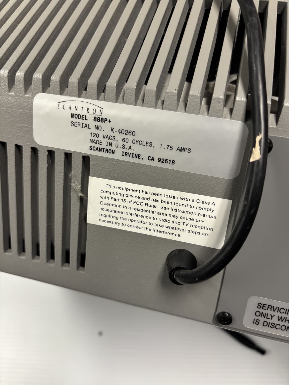 ScanTron 888P+ Electronic Test Scoring Machine As Is - Thumbnail 7