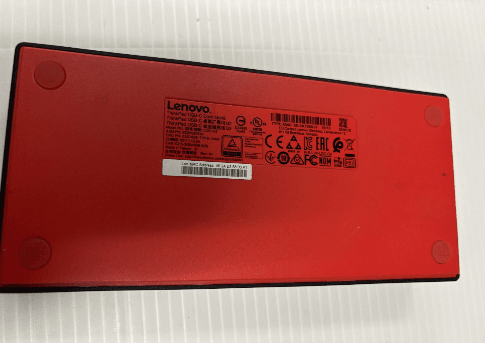 Lenovo ThinkPad Universal USB-C Dock gen 2 DOCK ONLY - Thumbnail 6