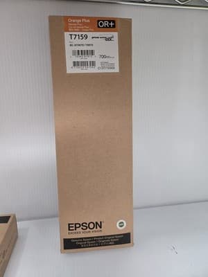 Genuine Epson Orange SC-S70670 Ink Cartridge T7159 Date: 2022 - Image 1